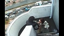 video 素晴らしい日本のブルネットは屋外で掘削されます sex